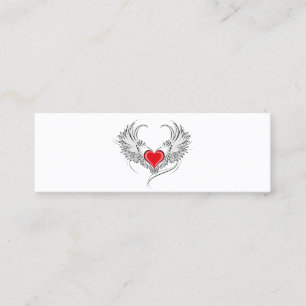 Red Angel Heart med vingar