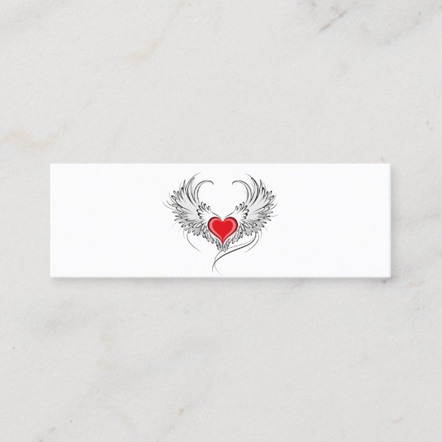 Red Angel Heart med vingar (Framsida)