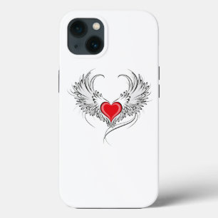 Red Angel Heart med vingar