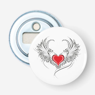 Red Angel Heart med vingar Flasköppnare