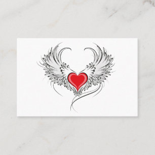 Red Angel Heart med vingar Rabattkort