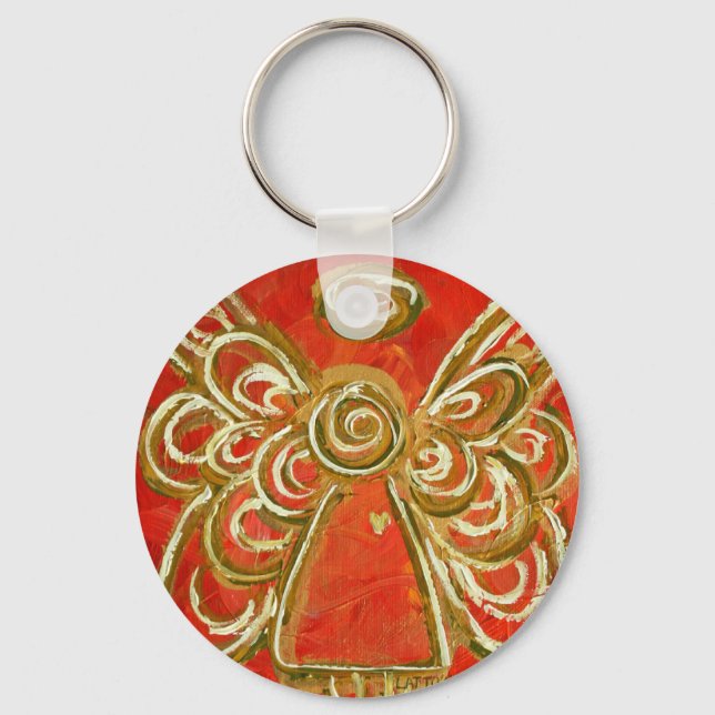 Red Angel Keychain Nyckelring (Framsida)