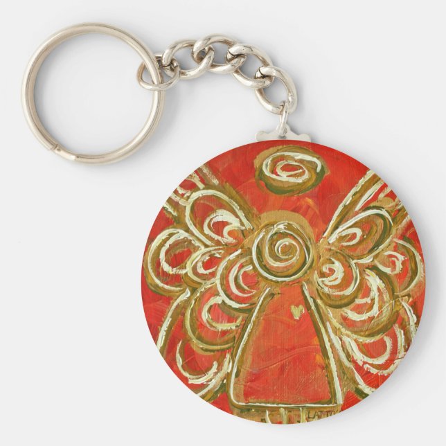 Red Angel Keychain Nyckelring (Framsidan)