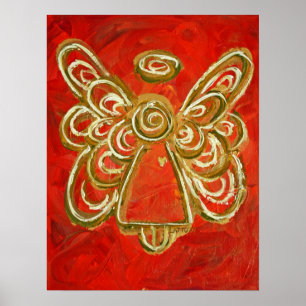 Red Angel Poster Skriv ut