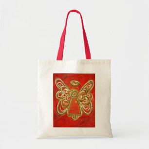 Red Angel Tote Bag Tygkasse