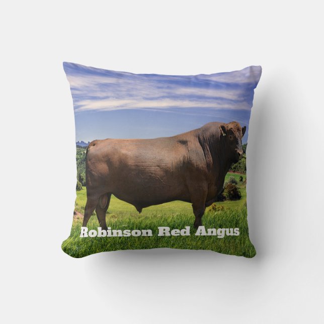 Red Angus Bull  Kudde (Framsida)