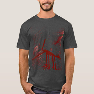 Red Animal Geoglyph T Shirt