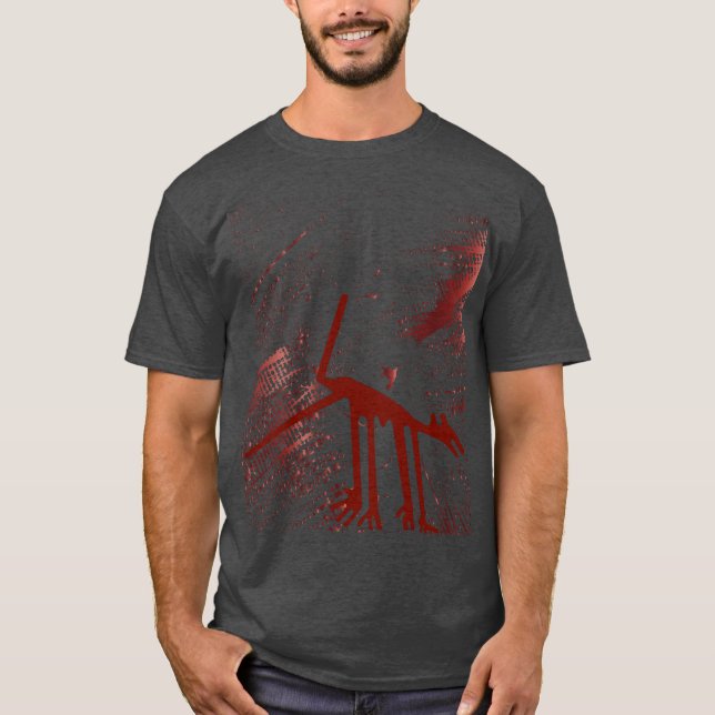 Red Animal Geoglyph T Shirt (Framsida)