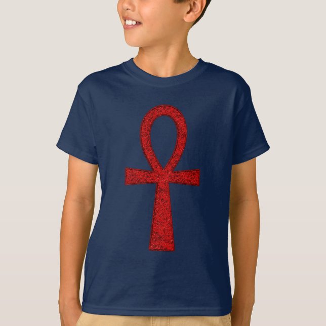 Red Ankh Kids' Tee Shirt (Framsida)