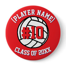 Red Anpassningsbar Volleyball Player och Class