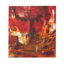 Red Ansikte Graffiti Anteckningsblock