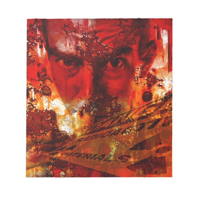 Red Ansikte Graffiti Anteckningsblock (Framsida)