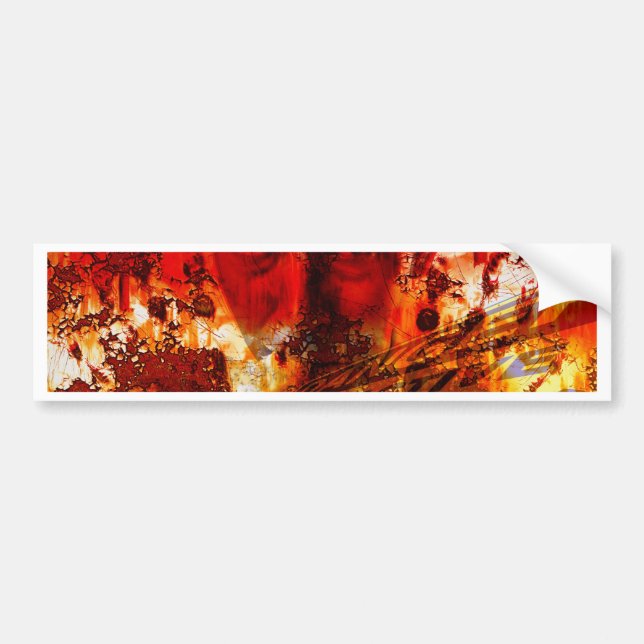 Red Ansikte Graffiti Bildekal (Framsidan)