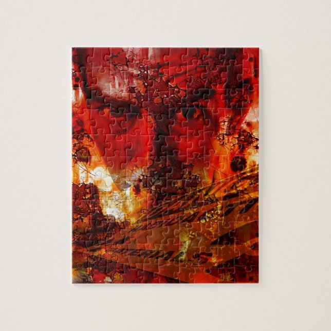 Red Ansikte Graffiti Pussel (Vertikal)