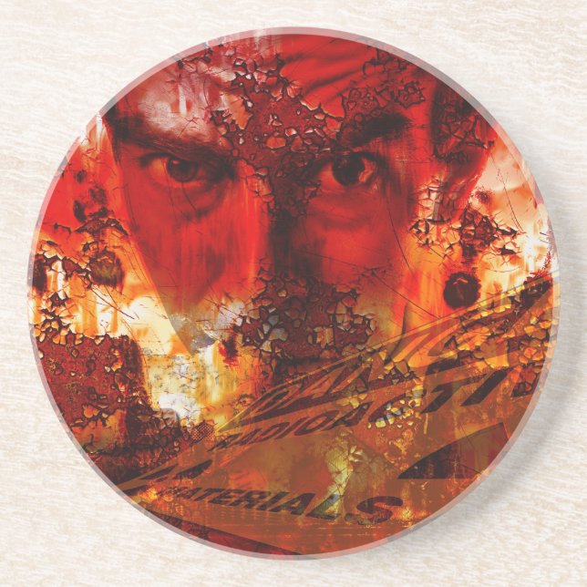 Red Ansikte Graffiti Underlägg (Framsidan)