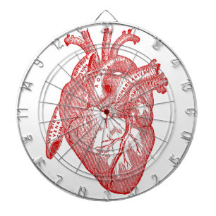 Red Antique Anatomical Heart Piltavla