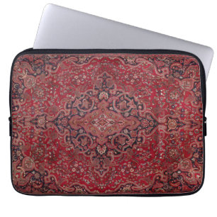 Red Antique Carpet Laptop Fodral