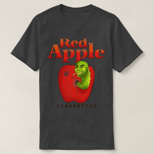 Red Apple Cigarettes Tarantino Brand T Shirt (Design framsida)