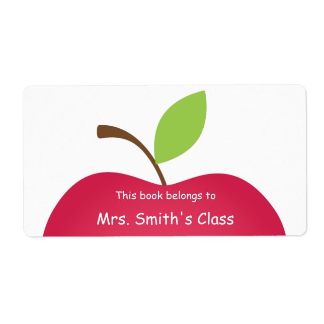 Red Apple Classroom Bok Plate Fraktsedel (Framsidan)