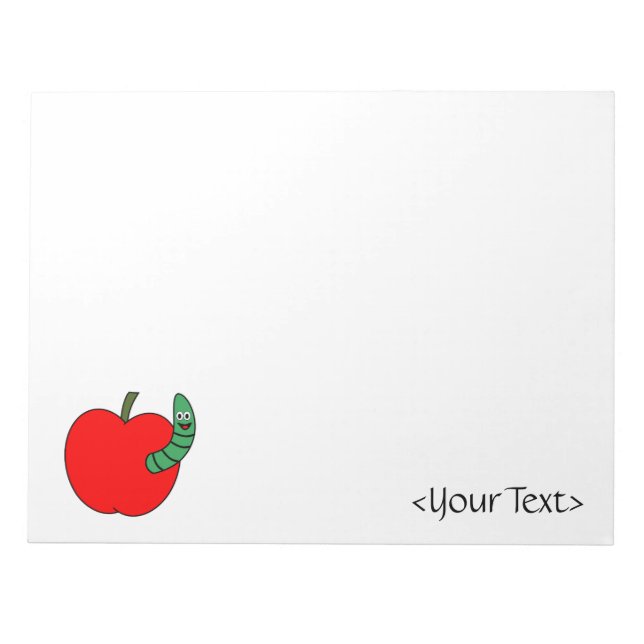 Red Apple Grönt Mask Anteckningsblock (Framsida)