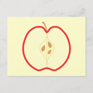 Red Apple Halva, på gräddbakgrunden. Vykort