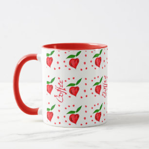 Red Apple Heart Mugg