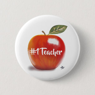 Red Apple Illustration No 1 Lacher Knapp