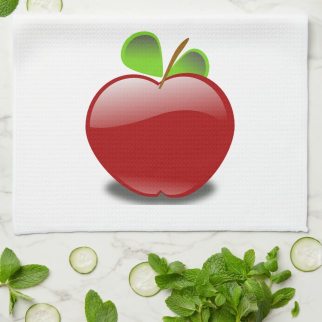 Red Apple Kitchen Towel Kökshandduk (Vikta)