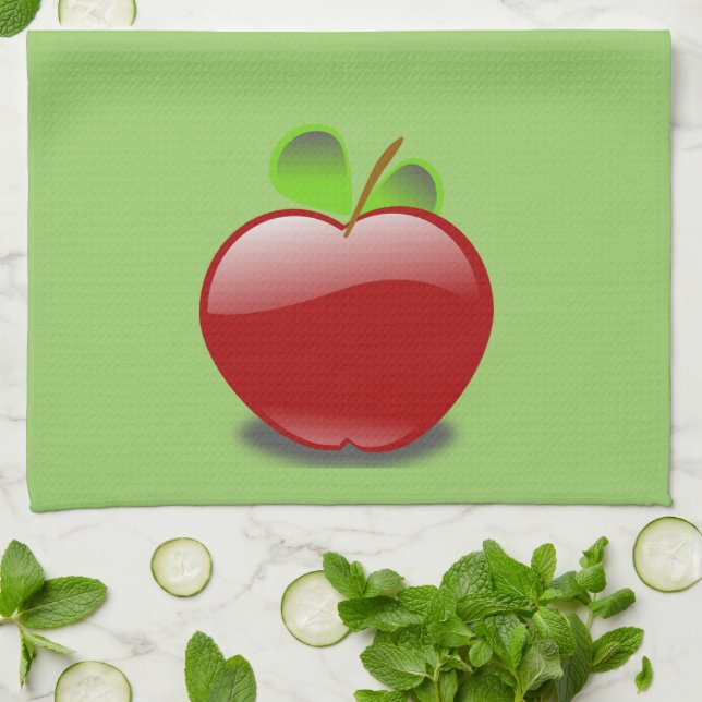 Red Apple Kitchen Towel Kökshandduk (Vikta)