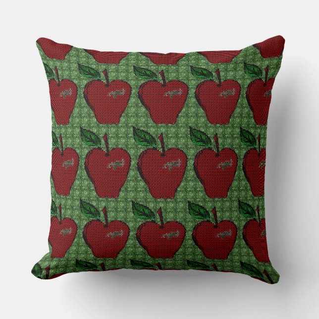 Red Apple/Land Mint Dekorativ kudde-Design 2 Kudde (Framsida)