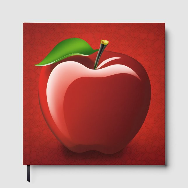 Red Apple Logo Guest Book Gästböcker (Framsida)
