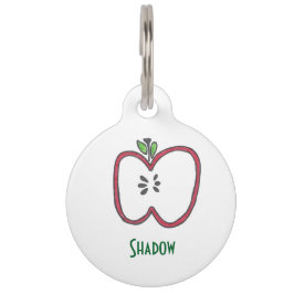 Red Apple-Märkre Hund Bricka