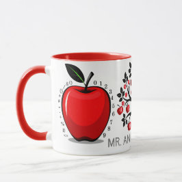 Red Apple Math Träd Mugg
