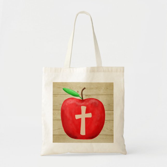Red Apple Monogram Tygkasse (Framsidan)