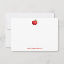 Red Apple Personlig Kids Stationery