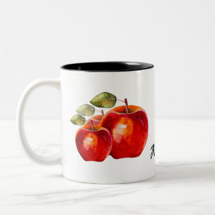 Red Apple-Personlig Två-Tonad Mugg