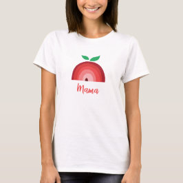 Red Apple Rainbow, Mamma T Shirt