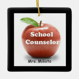 Red Apple School Counselor jul Ornament
