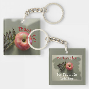 Red Apple Tack Favorite Teacher Anpassade