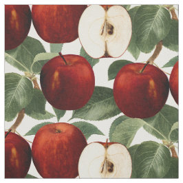 Red Apples Botanical Mönster Tyg