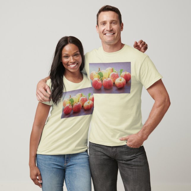 "Red Apples Fruit" Cute Photo. Köp nu T Shirt (Unisex)