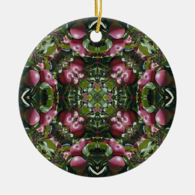 Red Apples Kaleidoscope Nature Ornament (Framsidan)
