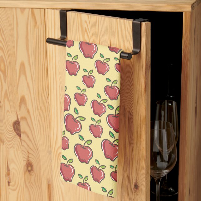 Red Apples Kitchen Towel Kökshandduk (Thirds Fold)