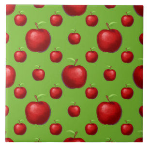 Red Apples Tile Kakelplatta