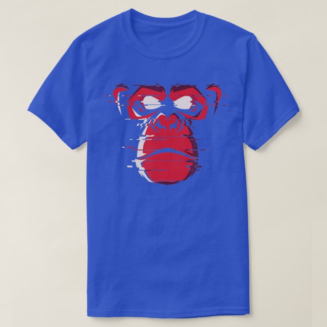 Red Arg Gorilla Ape Monkey Chimp T Shirt (Design framsida)