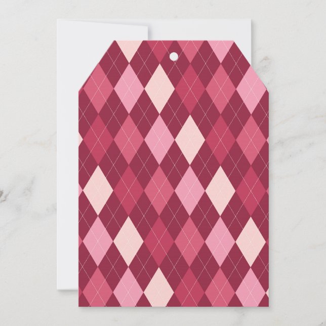 Red argyle mönster (Framsida)