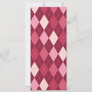 Red argyle mönster