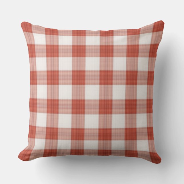 Red Argyle Pillow Kudde (Framsida)
