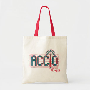 Red Art Deco ACCIO™ Spell Graphic Tygkasse