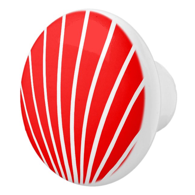 Red Art Deco Design Knopp (Höger)